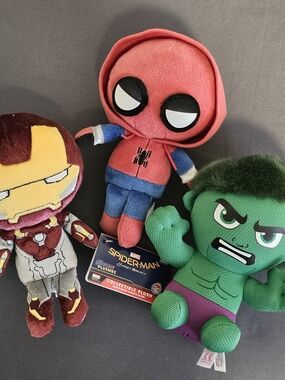 Bundle Of 3 Marvel Plush Toys